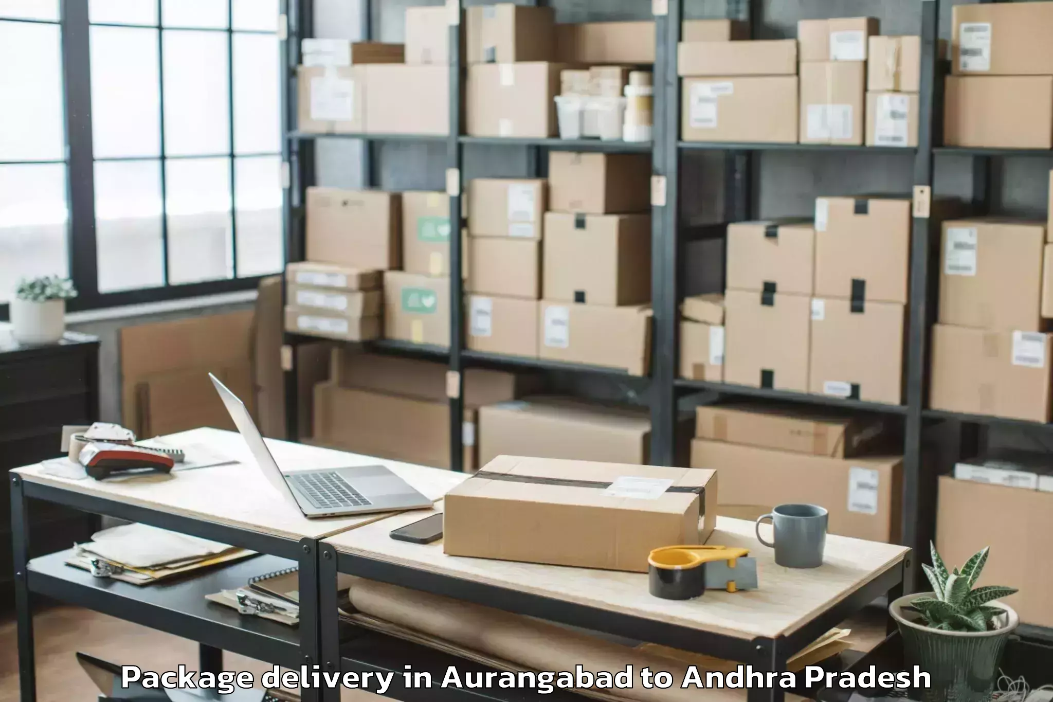 Trusted Aurangabad to Kamavarapu Kota Package Delivery